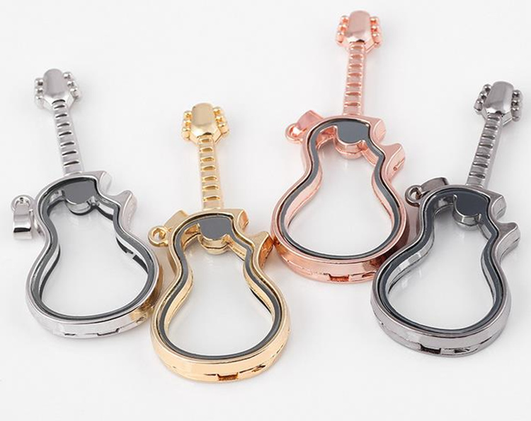 New charms floating locket open guitar Glass case DIY HD Glass floating Memory Lockets jewelry Accessories For Bracelets and Necklaces, Silver
New charms floating locket open guitar Glass case DIY HD Glass floating Memory Lockets jewelry Accessories For Bracelets and Necklaces, Silver