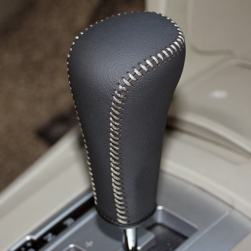 Mitsubishi Lancer-ex automatic gear cover Hand sewing DIY Auto interior decoration car styling genuine leather Lancer gearshift covers