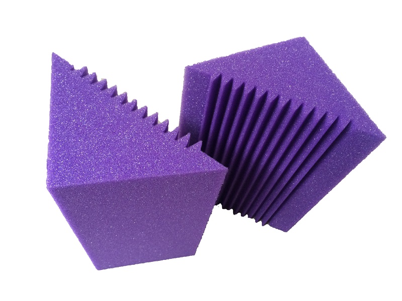 12 x 12 x 24cm Purple Bass trap Acoustic Panel For The Corner Wall Studio Room 12 PCS5611676