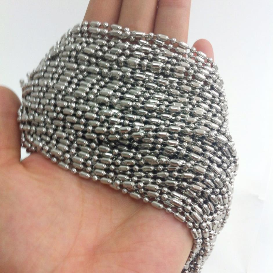 Lot 10meters 2mm/ 2.4mm / 3.2mm Stainless Steel Fashion Rice Long Short Beads chain DIY jewelry finding/ Marking Accessory Women
Lot 10meters 2mm/ 2.4mm / 3.2mm Stainless Steel Fashion Rice Long Short Beads chain DIY jewelry finding/ Marking Accessory Women