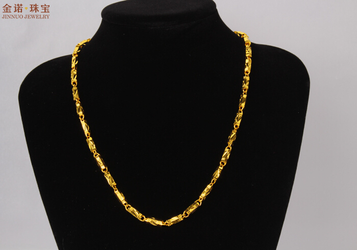 Fast Fine Jewelry 24k gold filled necklace Chain factory direct length51cm weight46g