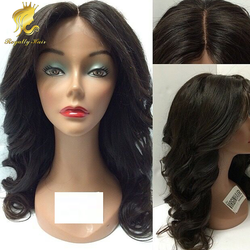 Wholesale Price silk base Wavy Brazilian Human Hair Glueless Full Lace Wig &Front Lace Wig middle part Best Human Hair Wig 130density