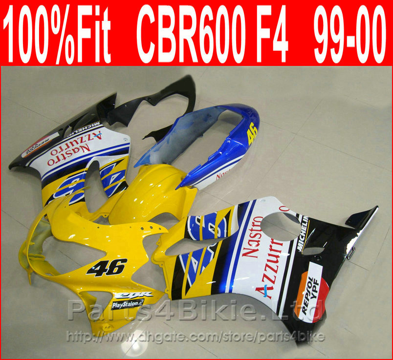 REPSOL YPF 46 Motorcycle fairing parts+7Gifts for Honda 99 00 CBR600 F4 bodykit CBR 600 F4 1999 2000 fairings kit BSTJ, Same as picture
REPSOL YPF 46 Motorcycle fairing parts+7Gifts for Honda 99 00 CBR600 F4 bodykit CBR 600 F4 1999 2000 fairings kit BSTJ, Same as picture