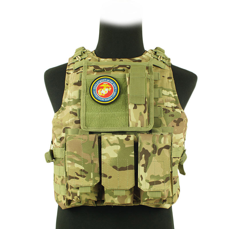 Fall-Outdoor Army Tactical Professional Vest with Molle System One Size Camouflage for  Hunting Wargame Combat 