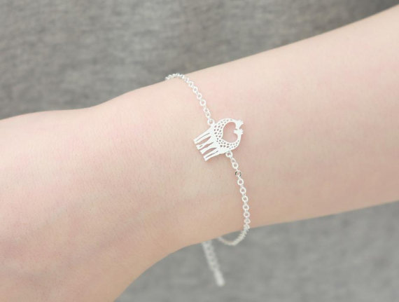 30PCS- B023 Gold Silver Cute Heart Loving Giraffes Bracelets Simple lovely Twin Giraffe Deer Bracelet Animal jewelry for couples