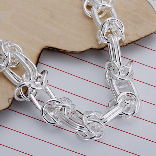 Hot sale best gift 925 silver Great leader Bracelet DFMCH025,Brand new fashion 925 sterling silver plated Chain link bracelets high grade