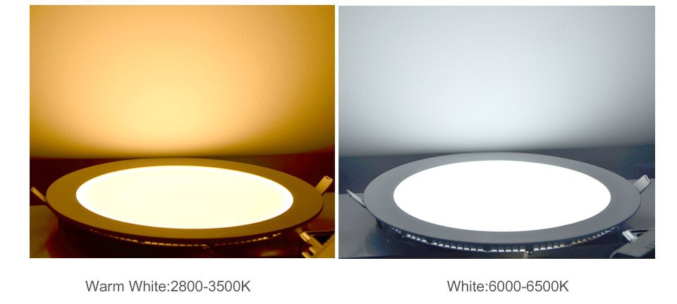 10 unit Led Panel Lights Dimmable 9W/12W/15W/18W/21W Led Recessed Downlights Lamp Warm/Cool White Super-Thin Round/Square 110-240V
