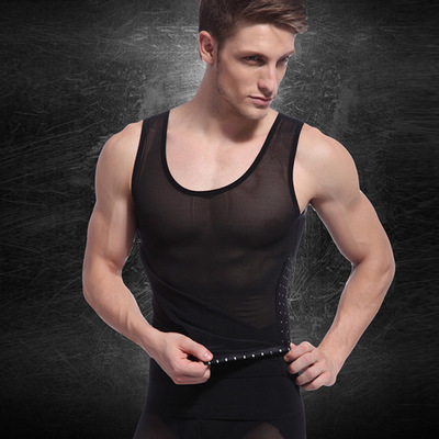 Wholesale-Free Shipping & Drop Shipping New Men Body Shaper Male Girdle Corset Compression Vest Shapewear Underwear M L HOT