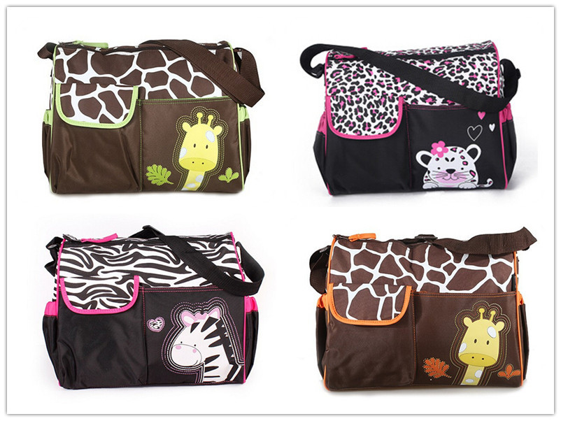 

39*15*32CM Animal Design Diaper Bags/Multifunctional Mummy Nappy Bag/Durable Maternity Shoulder Hobos/Zebra Giraffe Baby Boom