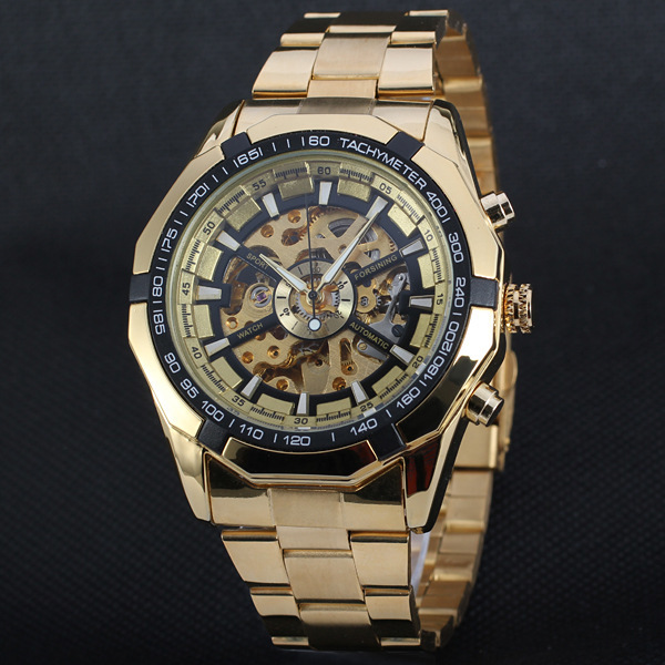 Winner Brand Luxury Men's Automatic Skeleton Mechanical Military Watch Men Full Steel Band Males Watches Gifts relojes hombre, Black belt black face
Winner Brand Luxury Men's Automatic Skeleton Mechanical Military Watch Men Full Steel Band Males Watches Gifts relojes hombre, Black belt black face