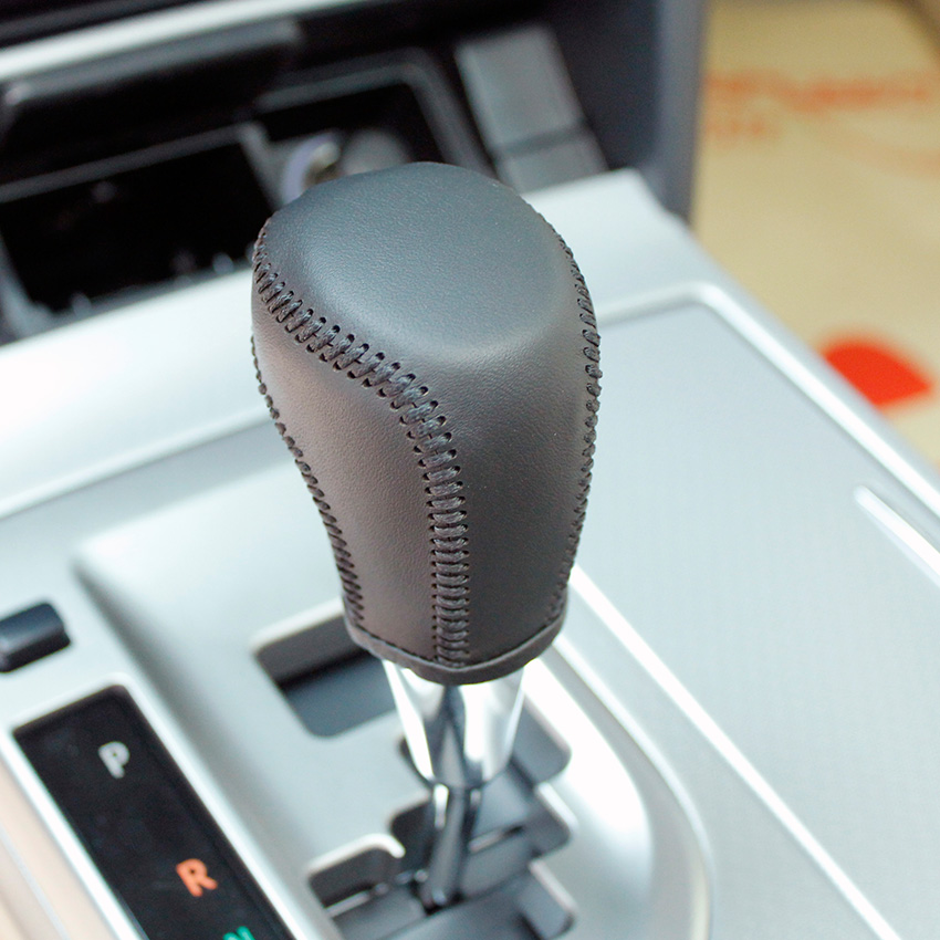 Case for TOYOTA CAMRY 2012 RAV4 2013 automatc gear shift cover car styling genuine leather DIY Auto interior decoration knob car covers