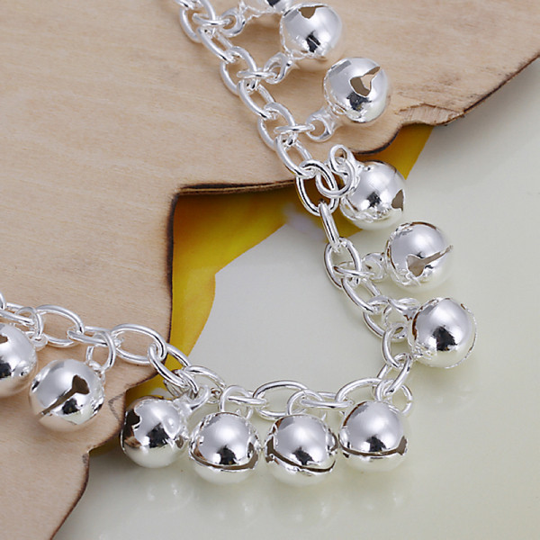 Hot sale best gift 925 silver Jingle bracelets DFMCH056, brand new fashion 925 sterling silver plated Chain link bracelets