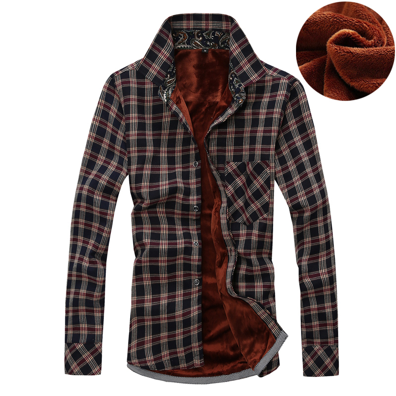 Wholesale-New Arrival Winter Men Plus Velvet Shirt Comfort Warm Good Quality Cheap Camisa Hombre 3XL Men Plaid Shirts, Black
Wholesale-New Arrival Winter Men Plus Velvet Shirt Comfort Warm Good Quality Cheap Camisa Hombre 3XL Men Plaid Shirts, Black