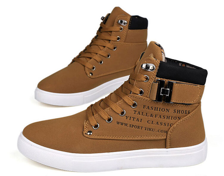 new 2015 men casual ankle boots for men canvas sport buckle rivet Sneakers shoelace anti-slip shoes size 39-44, Light tan
new 2015 men casual ankle boots for men canvas sport buckle rivet Sneakers shoelace anti-slip shoes size 39-44, Light tan