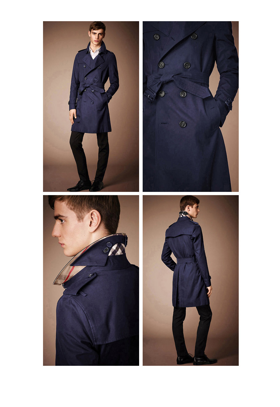 Fall-Newest Cloak Good Quality Luxury X-long Men's Fashion Trench Coat For Man Casual Wind Coat Stand Collar 2 COLORS