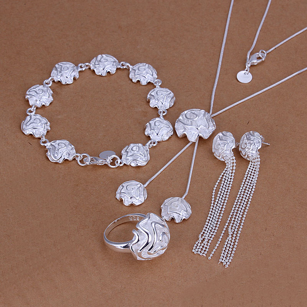 High grade 925 sterling silver Sose Set jewelry sets DFMSS323 brand new Factory direct sale 925 silver necklace bracelet earring ring
High grade 925 sterling silver Sose Set jewelry sets DFMSS323 brand new Factory direct sale 925 silver necklace bracelet earring ring