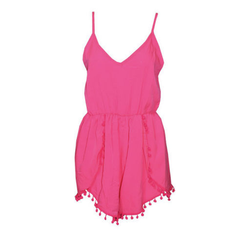 Fashion NiceFashion Sexy Women Celeb V Neck Playsuit Party Summer Beach Jumpsuit Shorts Pant