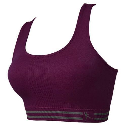 Good NiceWomen Seamless Racerback Sports Bra Yoga Fitness Padded Stretch Workout Top Tank