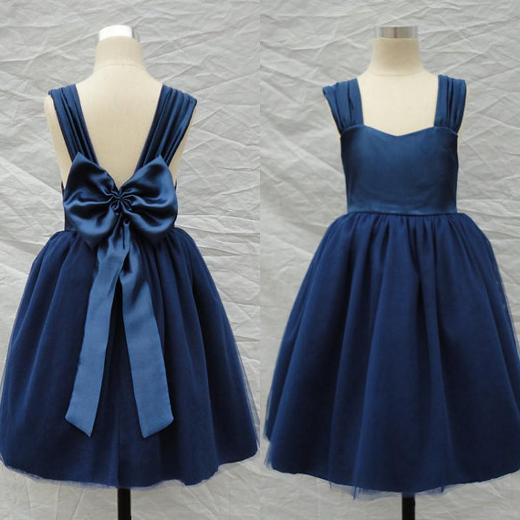 2019 Navy Blue Flower Girl Dresses A Line Straps Backless Big Bow Tea Length Kids Gown for Wedding halloween costumes gowns new design, Green
2019 Navy Blue Flower Girl Dresses A Line Straps Backless Big Bow Tea Length Kids Gown for Wedding halloween costumes gowns new design, Green