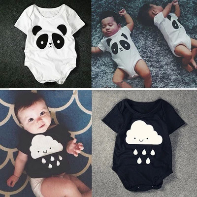 100% cotton baby Romper New summer Korean baby panda raindrops trade triangle Romper jumpsuit short-sleeved onesie, Black
100% cotton baby Romper New summer Korean baby panda raindrops trade triangle Romper jumpsuit short-sleeved onesie, Black