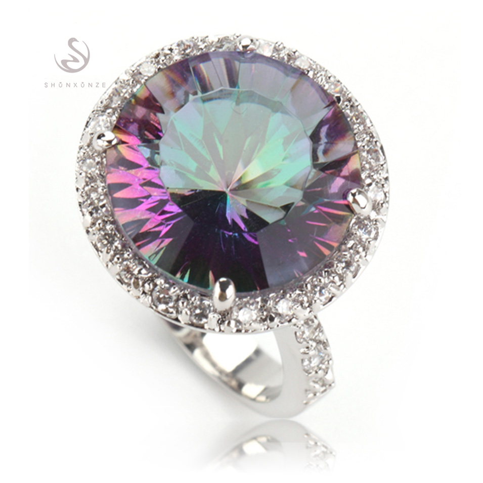 SHUNXUNZE Engagement rings Jewelry & Accessories for Noble Women wedding day christmas gifts sales Rainbow Cubic Zirconia R735 size 6 7 8 9
SHUNXUNZE Engagement rings Jewelry & Accessories for Noble Women wedding day christmas gifts sales Rainbow Cubic Zirconia R735 size 6 7 8 9