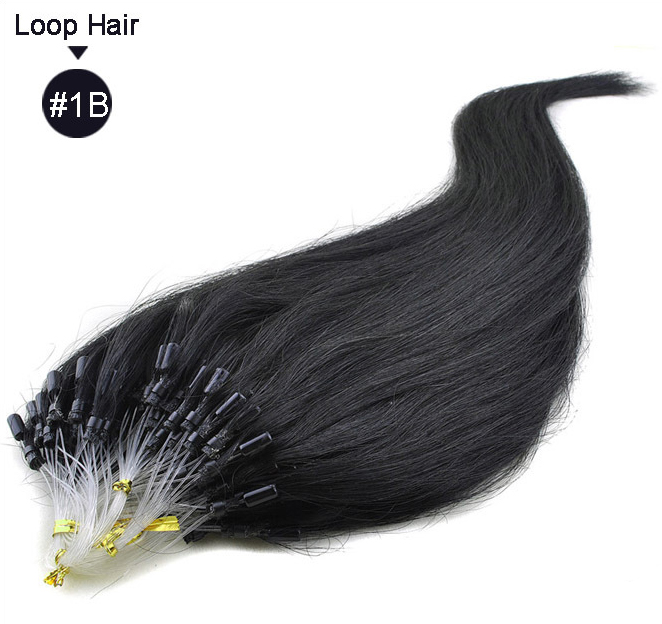 Free shipping Micro Loop Remy Extensions 18 20 22 24 Indian Virgin Straight Keratin Hair 100g/lot 1g/strand 13 Colors