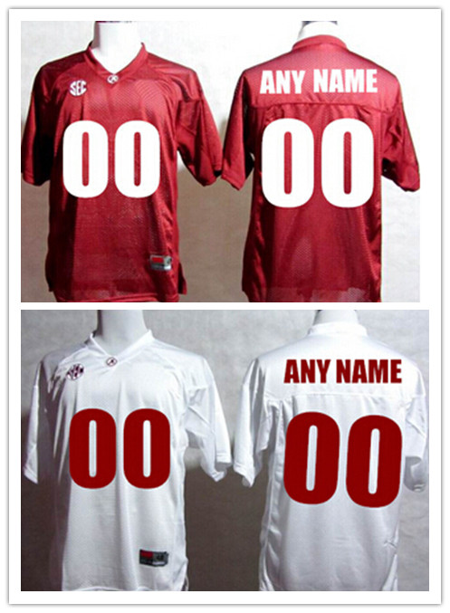 Alabama Crimson Tide Jerseys NCAA Jersey Custom New American College Football Jerseys with any name and number Embroidery logo Factory Outlet-, White
Alabama Crimson Tide Jerseys NCAA Jersey Custom New American College Football Jerseys with any name and number Embroidery logo Factory Outlet-, White
