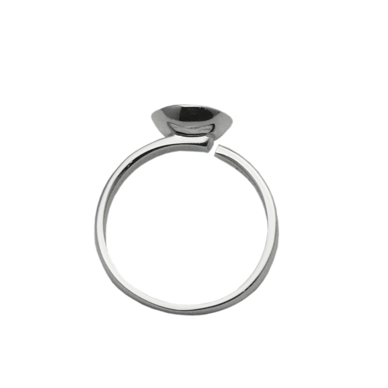 Beadsnice sterling silver ring blanks 10mm round ring setting handmade jewelry findings adjustable ring for female Christmas gift ID 32839