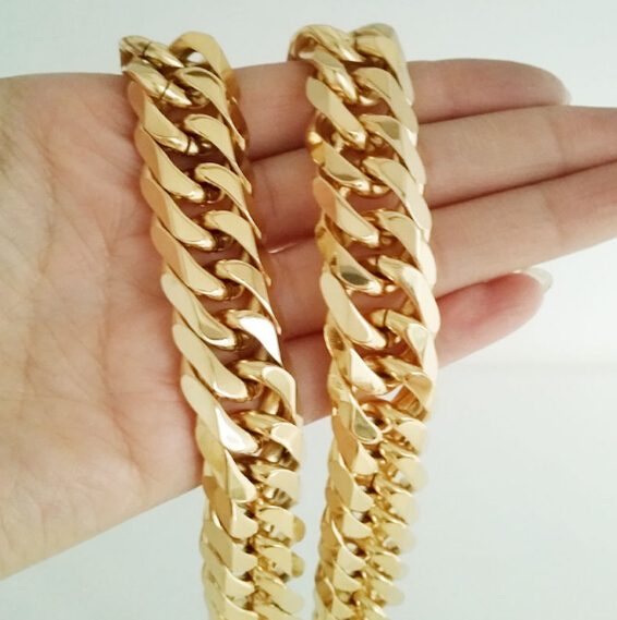 22''- 28'' Lenght 12mm wide Asian American design Jewelry 316L Stainless Steel double Cuban chain Link Necklace Fashion Men Strong Gifts
22''- 28'' Lenght 12mm wide Asian American design Jewelry 316L Stainless Steel double Cuban chain Link Necklace Fashion Men Strong Gifts