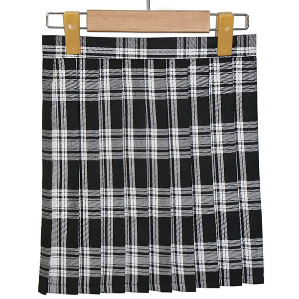 Retail Wholesale Girls Ladies Plaid Pleated Mini Skirt Preppy Style Uniform Skirts S M L XL Women Skirt