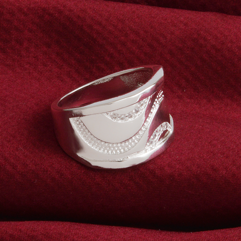 Free Shipping New 925 Sterling Silver fashion jewelry Trend Men Czech drill ring hot sell girl gift 1484