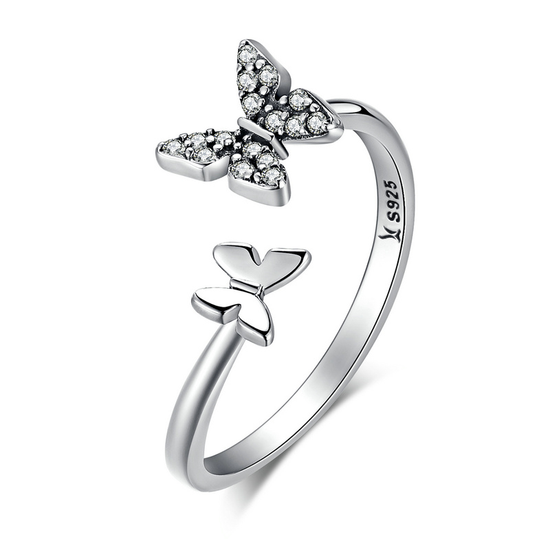 Hot Sale 925 Sterling Silver Dazzling CZ Butterfly Open Finger Ring for Women Fashion Sterling Silver Jewelry Gift SCR087
Hot Sale 925 Sterling Silver Dazzling CZ Butterfly Open Finger Ring for Women Fashion Sterling Silver Jewelry Gift SCR087