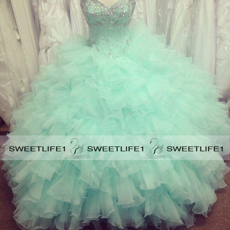 2020 Customized Light Green Quinceanera Dresses Ball Gown Real Image Sweetheart Beaded Crystals Organza Prom Gowns Floor Length, Black
2020 Customized Light Green Quinceanera Dresses Ball Gown Real Image Sweetheart Beaded Crystals Organza Prom Gowns Floor Length, Black