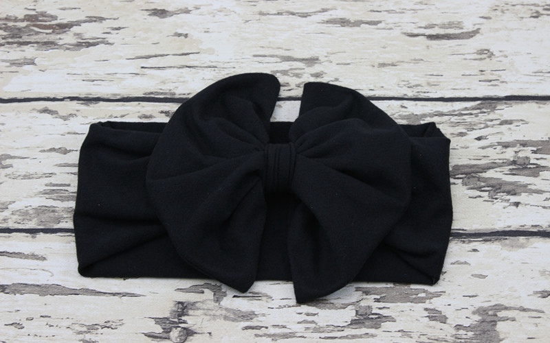 new baby hair accessory Head wrap Blended cotton fabric Headwrap Big Bow Bunny Ears head band stretchy Turban Twist flower Hairband FD6542