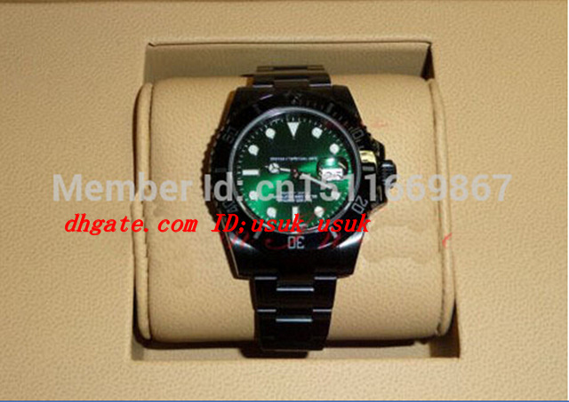 Top Quality Luxury Wristwatch Green Dial Black PVD/DLC 40mm Automatic Extremely Rare 116610 Mens Men's Watch Watches
Top Quality Luxury Wristwatch Green Dial Black PVD/DLC 40mm Automatic Extremely Rare 116610 Mens Men's Watch Watches