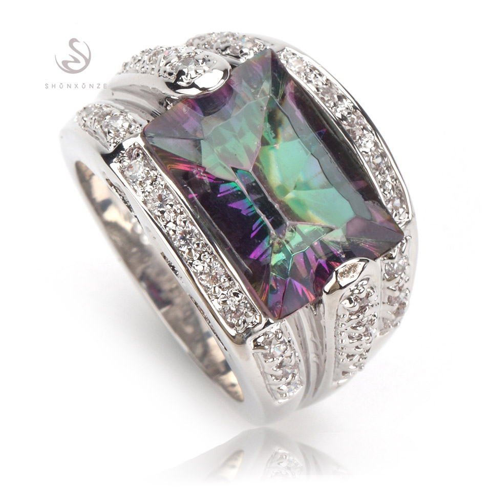 SHUNXUNZE Explosion models Engagement Wedding big rings for Noble Women dropshipping Rainbow Cubic Zirconia Rhodium Plated R704 size 6 7 8 9
SHUNXUNZE Explosion models Engagement Wedding big rings for Noble Women dropshipping Rainbow Cubic Zirconia Rhodium Plated R704 size 6 7 8 9