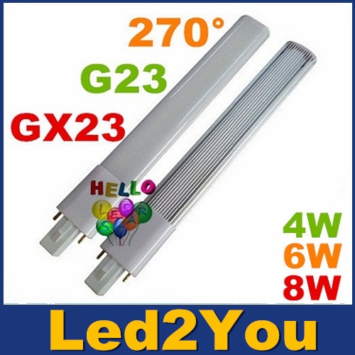 G23 GX23 Led PL Light Super Bright 4W 6W 8W Led Bulbs 270 Angle Replac CFL Lights AC 85-265V
G23 GX23 Led PL Light Super Bright 4W 6W 8W Led Bulbs 270 Angle Replac CFL Lights AC 85-265V