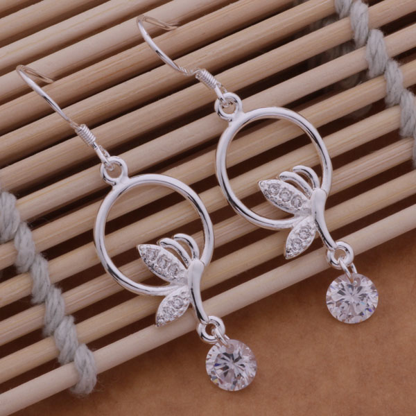 Fashion (Jewelry Manufacturer) 20 pcs a lot Butterfly with diamond earrings 925 sterling silver jewelry factory price Fashion Dangle
Fashion (Jewelry Manufacturer) 20 pcs a lot Butterfly with diamond earrings 925 sterling silver jewelry factory price Fashion Dangle