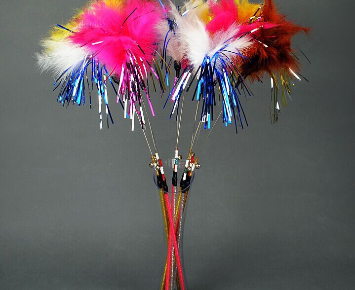 Wholesale-wholesale Free shipping cat fishing pole style cat teaser toy cat toys with bell and feather 20pcs/lot
Wholesale-wholesale Free shipping cat fishing pole style cat teaser toy cat toys with bell and feather 20pcs/lot
