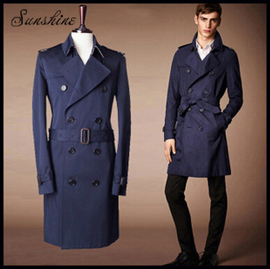 Fall-Newest Cloak Good Quality Luxury X-long Men's Fashion Trench Coat For Man Casual Wind Coat Stand Collar 2 COLORS