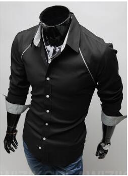 Wholesale-Free Shipping New fashion Mens shirts Hot classical business shirt men slim fit stylish dress long sleeve formal shirts