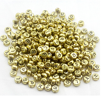 1000 Pcs - 7mm Silver & gold Acrylic Coloured Alphabet Round Letter Beads good for Jewellery made free shipping
1000 Pcs - 7mm Silver & gold Acrylic Coloured Alphabet Round Letter Beads good for Jewellery made free shipping