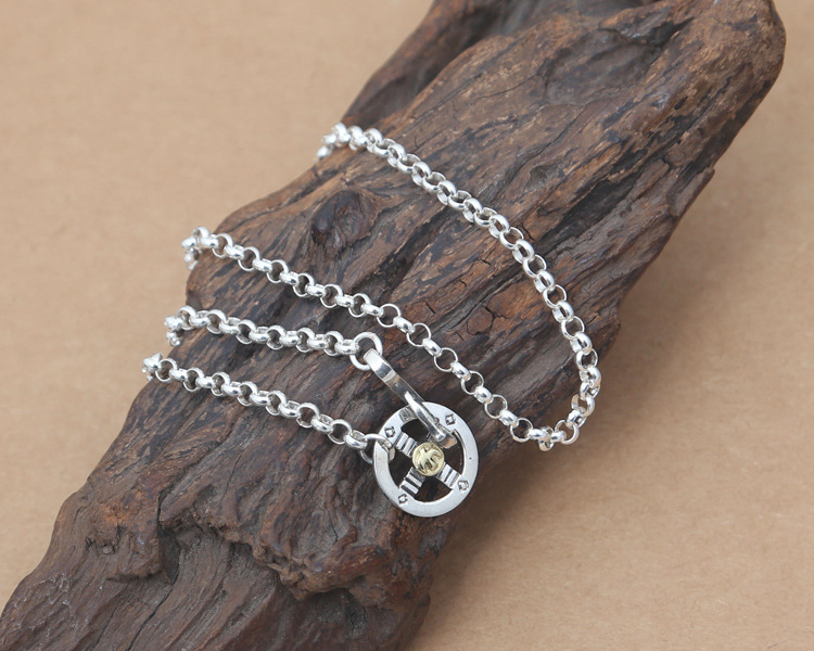 Brand new 925 sterling silver vintage jewelry antique silver Japan unique necklace chain 4mm width 8 sizes length for men & women