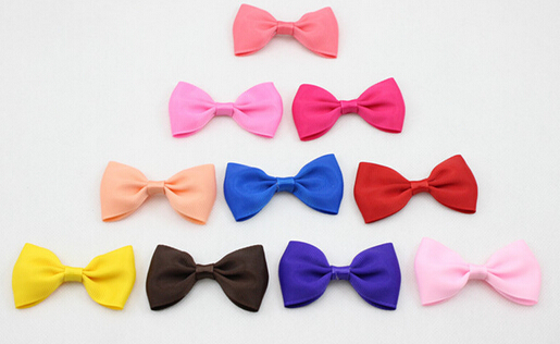 7cm*4cm mini Ribbon Hair Bow with Clip for Girl and Woman Hair Accessories Boutique Ribbon Bows Clip Hairpins for Kid 60pcs,