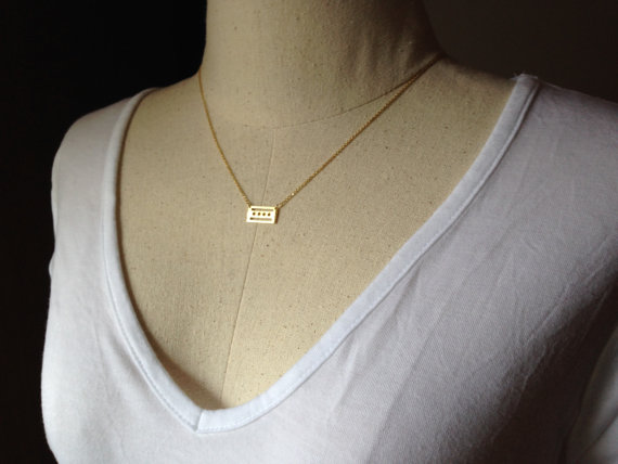 10PCS- N040 Gold Silver Simple Chicago Flag Necklace American USA City Flag Necklaces United States US State City Necklace Stars Necklaces