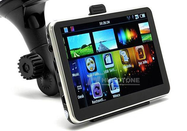 5 inch Car Auto GPS Navigator Bluetooth AV-IN FM CPU 800MHZ Build-in 8GB IGO Primo Maps