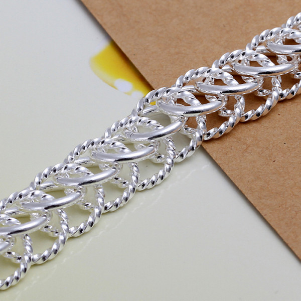 Hot sale best gift 925 silverCentipede TO bracelet DFMCH022,Brand new fashion 925 sterling silver plated Chain link bracelets high grade