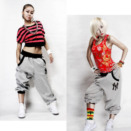 Wholesale-N94 2016 newest Mens Womens Trousers Slacks Casual Harem Baggy Hip Hop Dance Sport Sweat Pants free shipping