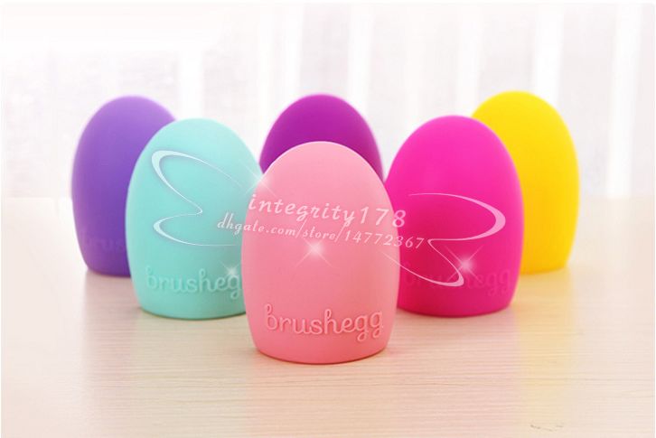 Brushegg Pro Egg Cleaning Glove Cleaning Makeup Washing Brush Silica Glove Scrubber Board Cosmetic Clean Tools Brush Cleaner