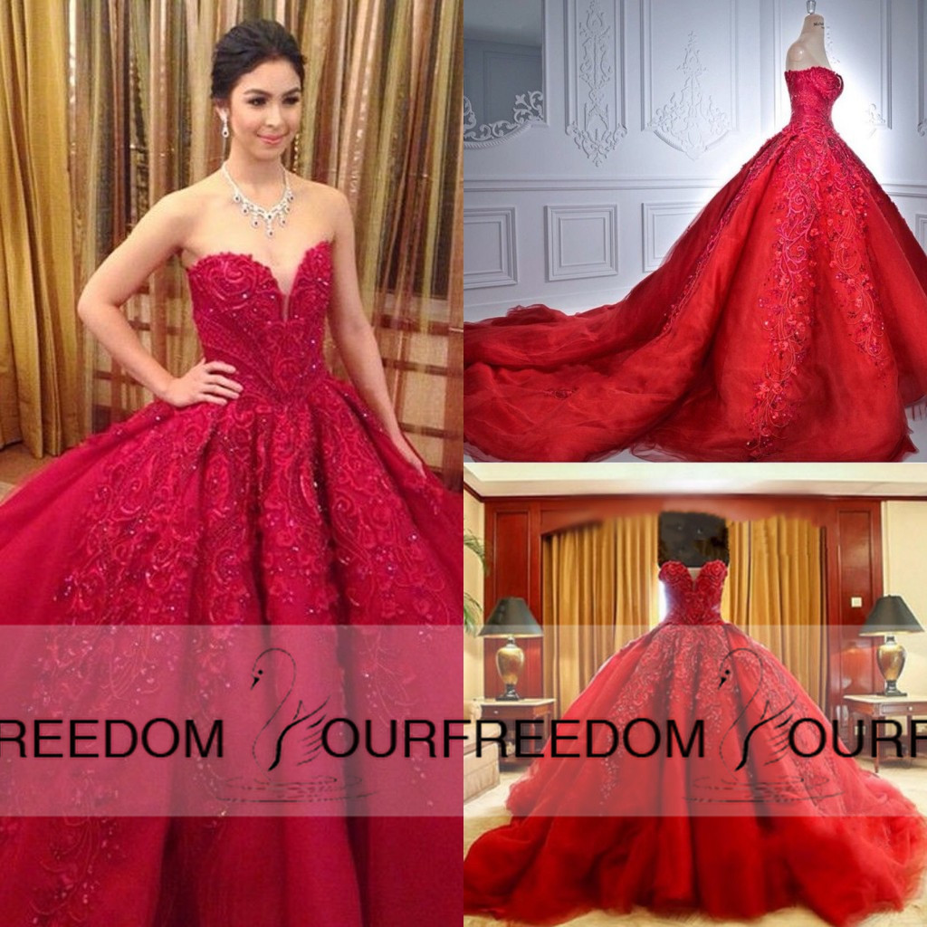 Michael Cinco Luxury Ball Gown Red Wedding Dresses Lace Top quality Beaded Sweetheart Sweep Train Gothic Wedding Dress Civil vestido de 201, Gold
Michael Cinco Luxury Ball Gown Red Wedding Dresses Lace Top quality Beaded Sweetheart Sweep Train Gothic Wedding Dress Civil vestido de 201, Gold